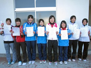 第５５回オノヤ杯第３０回福島県春季ジュニアダブルステニス選手権大会Ｕ１８女子入賞者