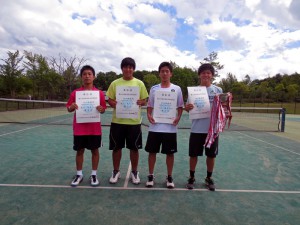 第６６回福島県総合体育大会テニス競技少年男女の部男子Ⅰ部シングルス入賞者