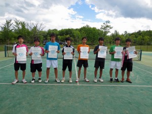 第６６回福島県総合体育大会テニス競技少年男女の部男子Ⅱ部ダブルス入賞者