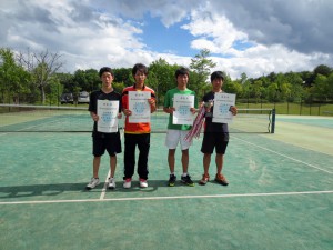 第６６回福島県総合体育大会テニス競技少年男女の部男子Ⅱ部シングルス入賞者
