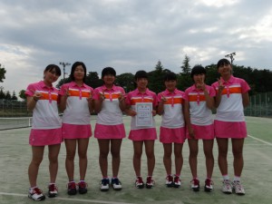 第２７回福島県春季中学生テニス選手権大会女子団体優勝