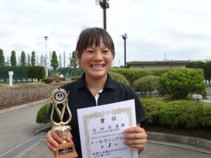 第２７回福島県春季中学生テニス選手権大会女子シングルス優勝