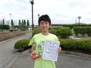 第２７回福島県春季中学生テニス選手権大会男子シングルス優勝