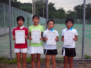 第２７回福島県秋季小学生テニス選手権大会女子ダブルス入賞者３位