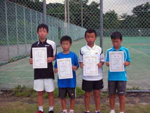 第２７回福島県秋季小学生テニス選手権大会男子ダブルス入賞者３位