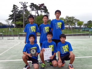 第２７回福島県秋季中学生テニス選手権大会男子団体優勝