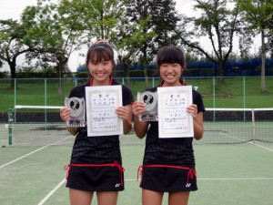 第２７回福島県秋季中学生テニス選手権大会女子ダブルス優勝