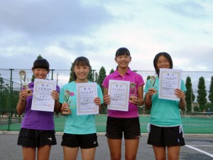 第２７回福島県秋季中学生テニス選手権大会女子シングルス入賞者