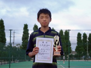第２７回福島県秋季中学生テニス選手権大会男子シングルス優勝