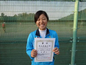 第２回福島空港公園福島県秋季選抜ジュニアテニス大会女子シングルス優勝