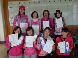 第４０回福島県ダブルステニス選手権大会一般女子の部入賞者