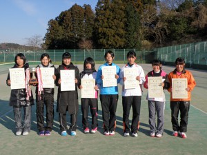 第４０回福島県ダブルステニス選手権大会ジュニアの部女子入賞者
