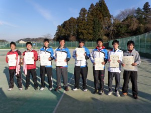 第４０回福島県ダブルステニス選手権大会ジュニアの部男子入賞者