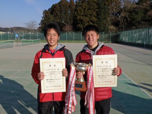 第４０回福島県ダブルステニス選手権大会ジュニアの部男子優勝