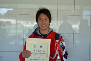 第３３回福島県春季選抜ジュニアシングルステニス選手権大会Ｕ１８男子優勝