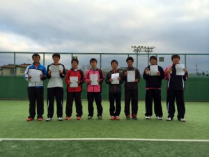 第５６回オノヤ杯第３１回福島県春季ジュニアダブルステニス選手権大会Ｕ１８男子入賞者