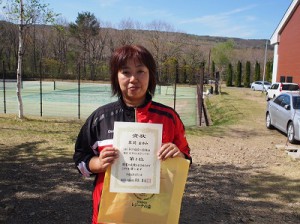 第４１回福島県テニス選手権大会４５歳以上女子シングルス優勝