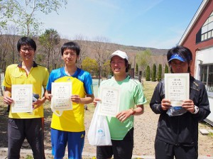第４１回福島県テニス選手権大会一般男子ダブルス入賞者１