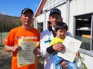 第４１回福島県テニス選手権大会４５歳以上男子シングルス入賞者