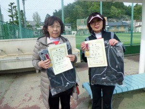 第５６回オノヤ杯福島県春季ダブルステニス選手権大会５０歳以上女子優勝