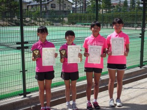 第３１回福島県春季ジュニアダブルステニス選手権大会Ｕ１２女子入賞者①