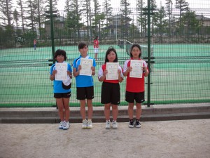 第３１回福島県春季ジュニアダブルステニス選手権大会Ｕ１２女子入賞者②