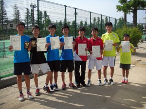 第３１回福島県春季ジュニアダブルステニス選手権大会Ｕ１４男子入賞者