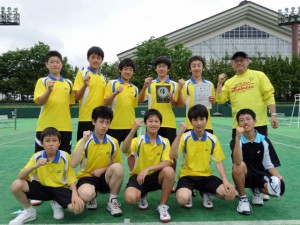 第２８回福島県春季中学生テニス選手権大会団体戦男子優勝