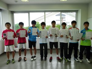 第２８回福島県春季中学生テニス選手権大会男子ダブルス入賞者