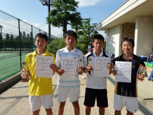 第２８回福島県春季中学生テニス選手権大会個人戦シングルス男子入賞者