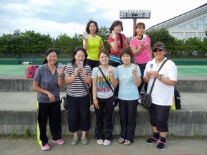 第３３回ＦＣＴ若松杯福島県女子テニス地区対抗戦３位
