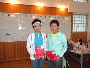 第３７回福島県レディーステニス選手権大会６０歳以上の部優勝