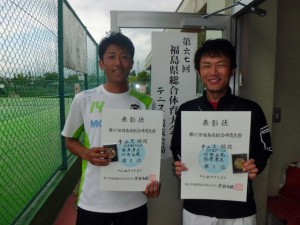 第６７回福島県総合体育大会テニス競技成年男女一般年齢別３５歳以上男子シングルス優勝