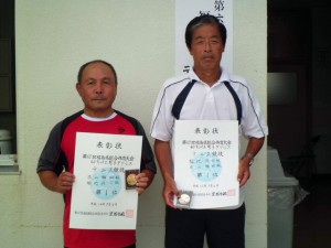 第６７回福島県総合体育大会テニス競技成年男女一般年齢別６０歳以上男子シングルス優勝
