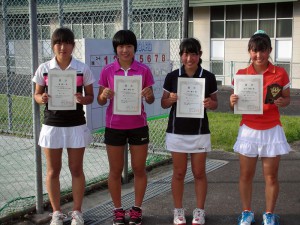 ２０１４中牟田杯全国選抜ジュニアテニス選手権福島県予選女子入賞者