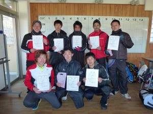 第４１回福島県ダブルステニス選手権大会一般の部男子ダブルス入賞者