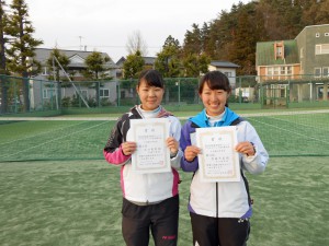 第３２回福島県春季ジュニアダブルステニス選手権大会Ｕ１８女子３位
