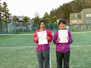 第３２回福島県春季ジュニアダブルステニス選手権大会Ｕ１８女子４位