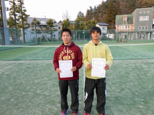 第３２回福島県春季ジュニアダブルステニス選手権大会Ｕ１８男子優勝