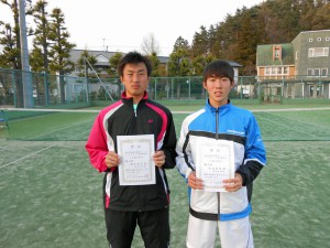 第３２回福島県春季ジュニアダブルステニス選手権大会Ｕ１８男子３位