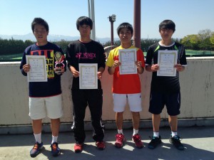 第３２回福島県春季ジュニアシングルステニス選手権大会Ｕ１８男子入賞者