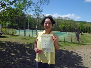 第４２回福島県テニス選手権大会４０歳女子シングルス優勝