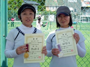 第５７回オノヤ杯福島県春季ダブルステニス選手権大会４５歳女子優勝