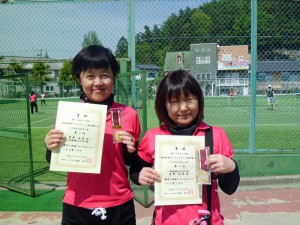 第５７回オノヤ杯福島県春季ダブルステニス選手権大会５０歳女子優勝