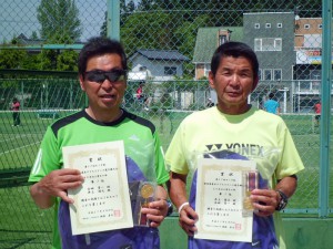 第５７回オノヤ杯福島県春季ダブルステニス選手権大会６０歳男子優勝