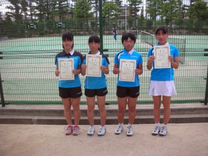 第３２回福島県春季ジュニアテニス選手権大会Ｕ１４女子ダブルス３位４位