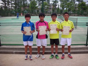 第３２回福島県春季ジュニアテニス選手権大会Ｕ１４男子ダブルス３位４位