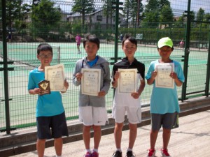 第３２回福島県春季ジュニアテニス選手権大会Ｕ１２男子シングルス入賞者