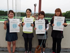 第６８回福島県総合体育大会テニス競技成年一般女子ダブルス入賞者