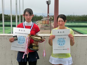 第６８回福島県総合体育大会テニス競技成年一般女子シングルス入賞者